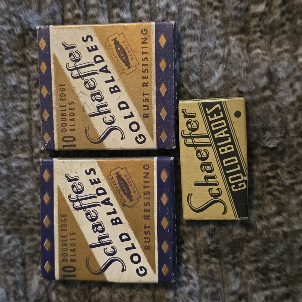 Schaeffer Gold Blades made in Cleveland Ohio